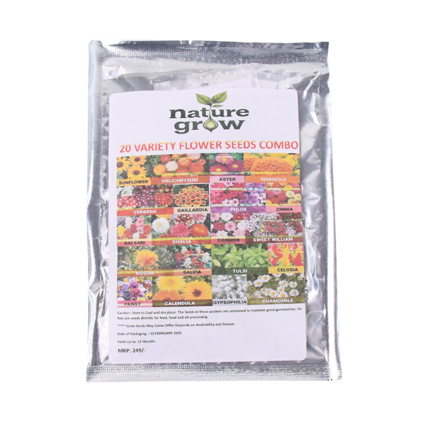 Seeds 20 Varieties Of Flower Seeds Combo (1 Pkt 20 Varieties)
