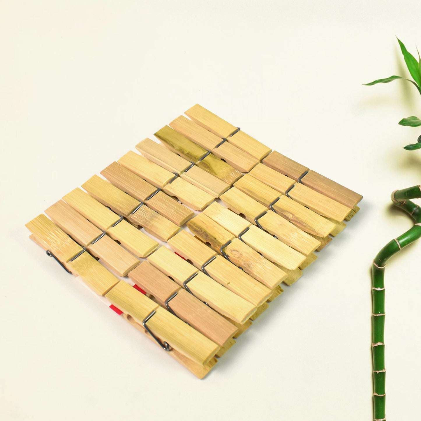 Heavy Duty Bamboo Wooden Cloth Clips  Pegs (20 Pcs Set)